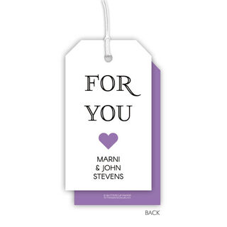 For You Heart Hanging Gift Tags